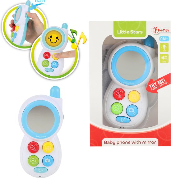 Toi-toys Babytelefoon Junior 13 Cm Wit van Toi-Toys