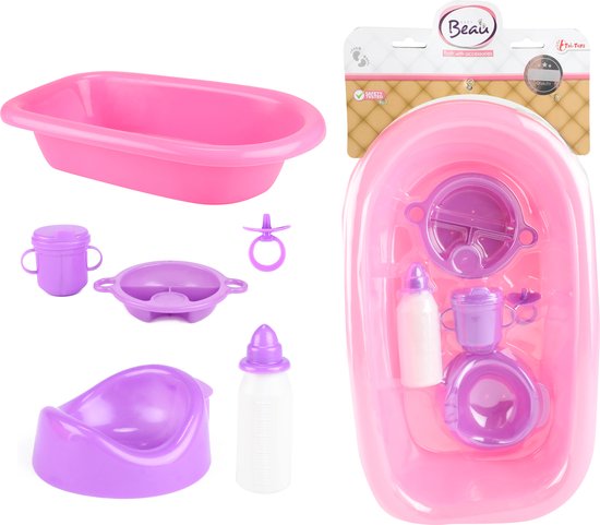 Toi-Toys Beau Bad met accessoires - Badspeelgoed (71487A) van Toi-Toys