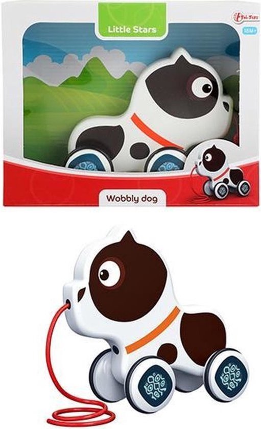 Toi-Toys Kinder/Peuter Trek Figuur - Wiebel Hond van Toi-Toys