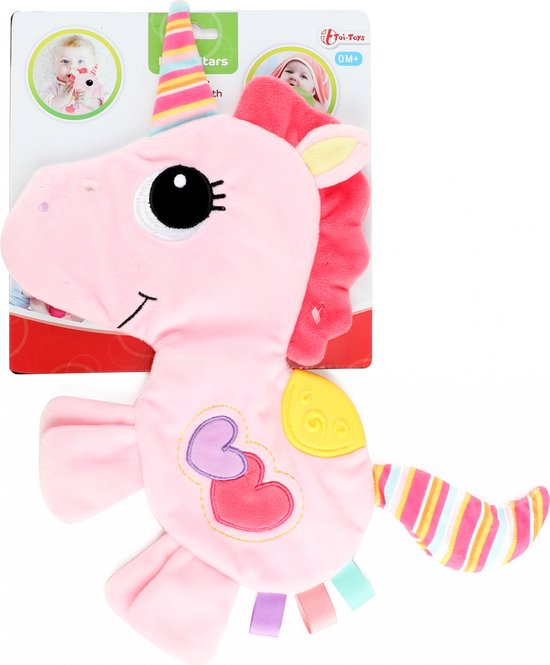 Toi-toys Knisperdoekje Eenhoorn Junior Pluche 35 Cm Roze van Merkloos