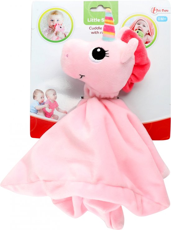 Toi-toys Knuffeldoekje Eenhoorn Meisjes 30 Cm Pluche Roze van Toi-Toys