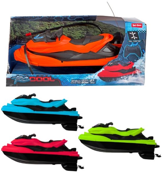 Toi-Toys RC waterscooter speelgoed op afstand bestuurbaar 26 cm. van Merkloos