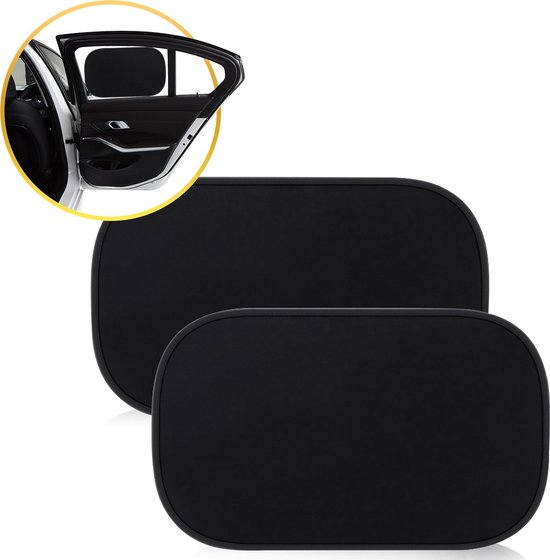 Toivo Auto-Zonneschermen Set Van 2 Stuks - Zelfklevend - 31x51 cm - UV Protectie - Zonnescherm Zijruiten - Zonwering Raam - Voor Kind en Baby van Toivo