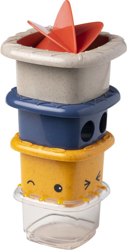 Tolo Bio Badspeelgoed Stapelbekers 4 stuks van Tolo