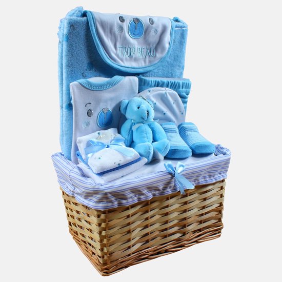Tom Kids 11-delige babycadeauset blauw