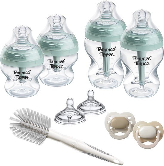 Tommee Tippee Advanced Anti-Colic Babyflessen en spenen Startersset - flessen van 150 ml en 260 ml voor pasgeboren baby's - 0m+ van Merkloos