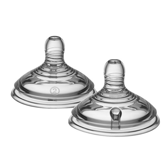 Tommee Tippee Closer to Nature Flesspeen 3+ mnd - 2 x 2 stuks - Voordeelverpakking