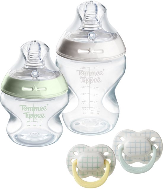 Tommee Tippee Geschenkset met Natural Start babyflessen en fopspenen van Tommee Tippee
