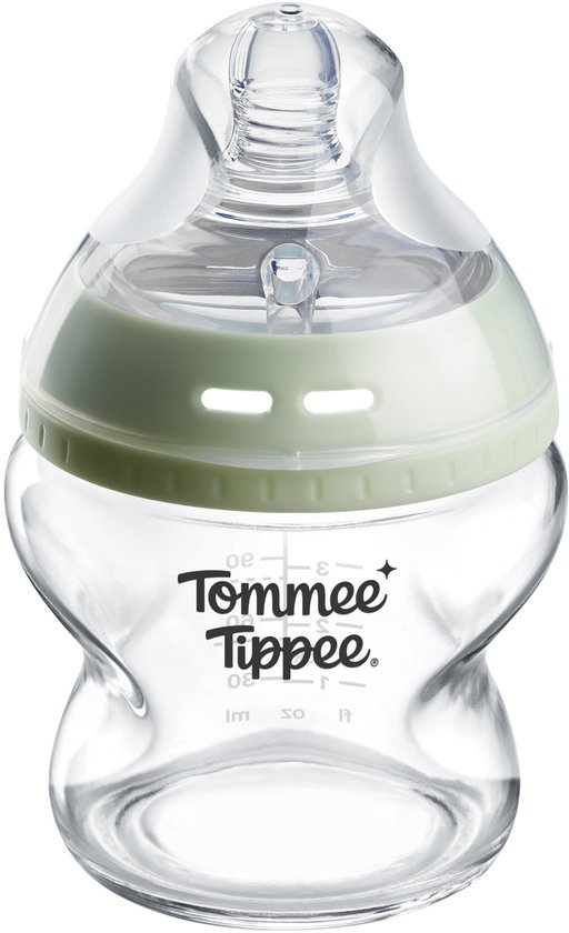 Tommee Tippee glazen Natural Start fles - 1 x 150ml babyfles - 0m+ van Merkloos