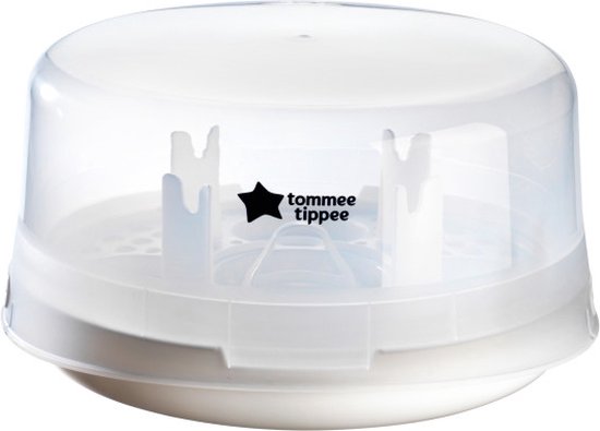 Tommee Tippee - magnetronstoomsterilisator voor zuigflessen en toebehoren - doodt virussen* en 99,9% van de bacteriën - 4 minuten durende sterilisatiecyclus van Tommee Tippee