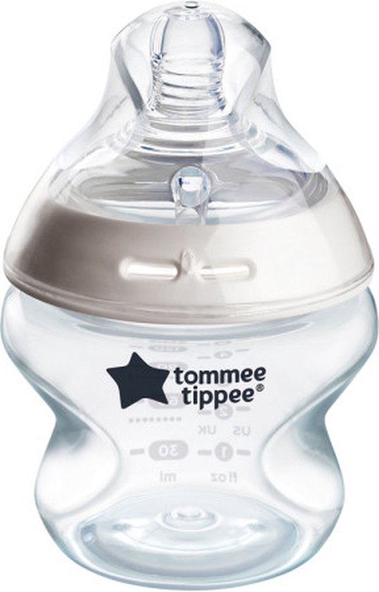 Tommee Tippee Natural Start Babyfles - set van 1 x 150ml baby fles - Lage toevoersnelheid 0m+ van Merkloos