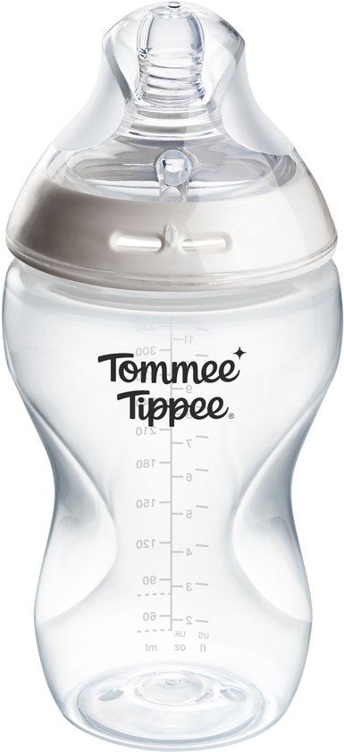 Tommee Tippee Natural Start Babyfles - set van 1 x 340ml baby fles - medium toevoersnelheid 3m+