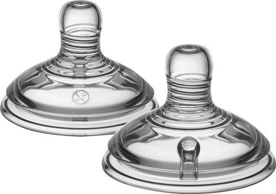 Tommee Tippee Natural Start Flesspenen - Variabele toevoersnelheid 0m+ - set van 2 van Merkloos