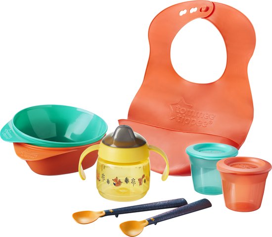 Tommee Tippee - Startkit voor spenen - mijn eerste hapjes - 4m+ - BPA-vrij Baby servies - Kinderservies van Tommee Tippee
