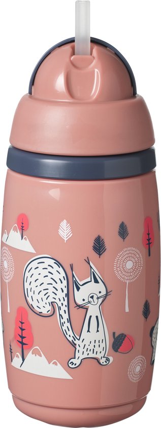 Tommee Tippee Superstar rietjesbeker - Met Zachte Tuit - met Intellivalve - BACSHIELD antibacteriële technologie - Vanaf 6 maanden -266ml - Roze van Tommee Tippee