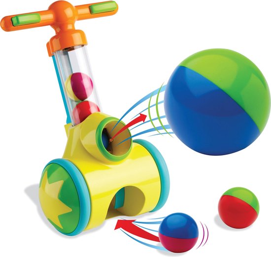 TOMY Rol op & Schiet Loopwagen - Peuterspeelgoed - Looptrainer van Merkloos