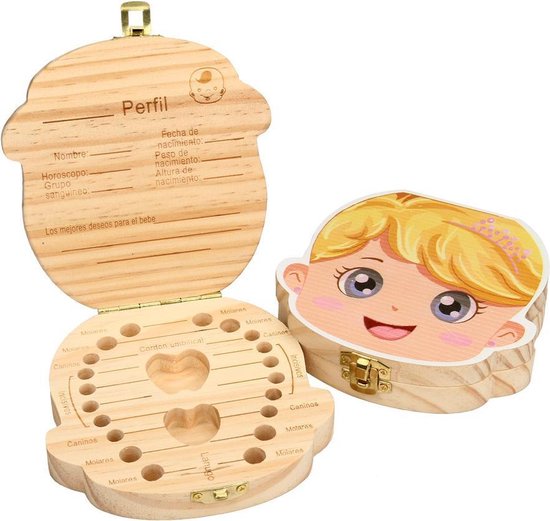 Tooth Fairy Box - Speciale luxe doos voor het bewaren van melktanden - Tandendoosje meisje van T