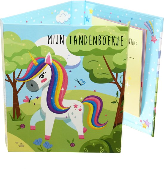 Toothwonders - Tandenboekje Eenhoorn - Het Boekje Bestaat Uit Een Handige Houder Met Draaibare Vakjes Waarin Elke Tand Zijn Eigen Plekje Heeft - Magnetische Sluiting Om Het Boekje Te Sluiten - Perfect Als Cadeau! van Toothwonders