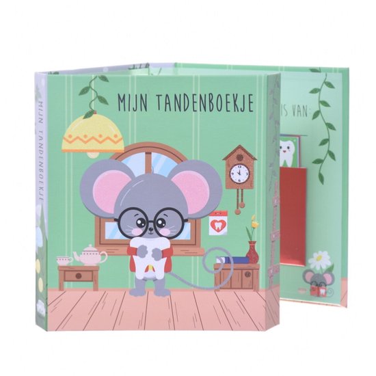Toothwonders - Tandenboekje Tandenmuis - Het Boekje Bestaat Uit Een Handige Houder Met Draaibare Vakjes Waarin Elke Tand Zijn Eigen Plekje Heeft - Magnetische Sluiting Om Het Boekje Te Sluiten - Perfect Als Cadeau! van Merkloos