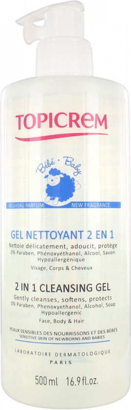 Topicrem UH - Baby 2in1 Reinigingsgel 500 ml van Merkloos