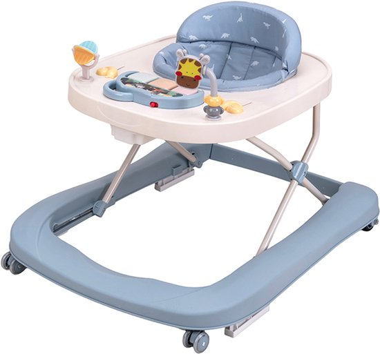 Topmark Lexi 2-in-1 Loopstoeltje en Duwwagen - Blue van Merkloos