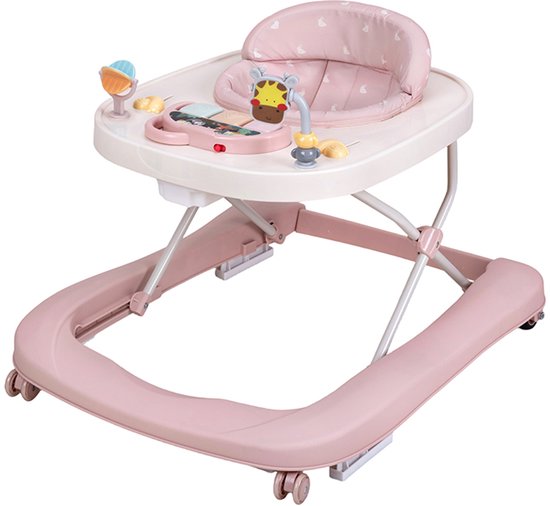 Topmark Lexi 2-in-1 Loopstoeltje en Duwwagen - Pink van Topmark