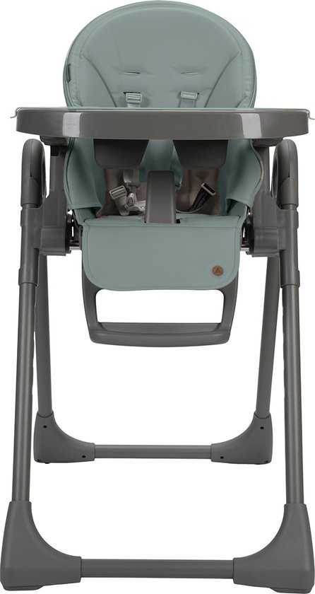 Topmark Robin - Kinderstoel - Inklapbare Eetstoel voor kinderen - met eetblad - Grijs frame - Groen (6mnd. - 15kg) van Merkloos