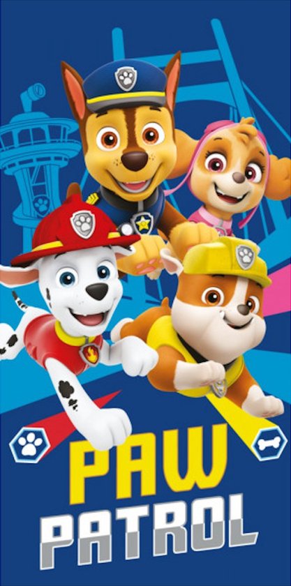 Towel - Badhanddoek - Strandlaken - 70 x 140 cm - Paw Patrol - Nickelodeon.