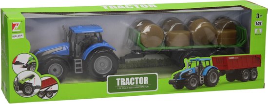 Tractor met Balenwagen 1:32 van Siku