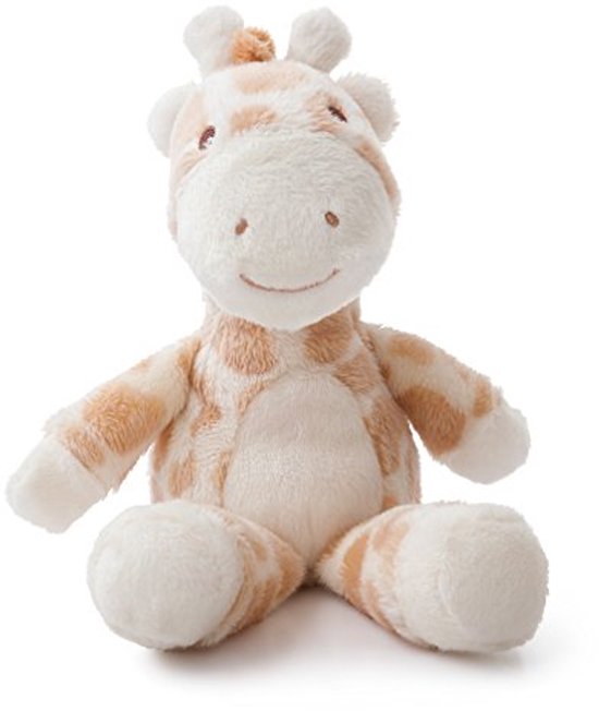 Traditionele bruin pluche giraffe van Merkloos