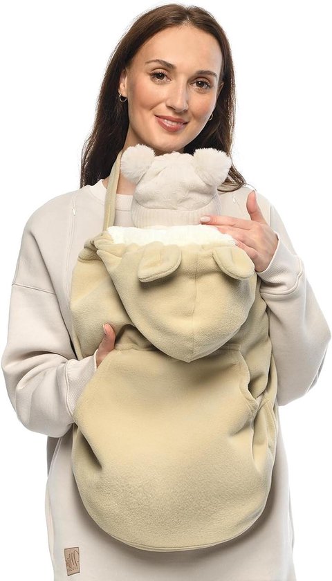 Tragecover Universeel - Draaghoes Baby - Baby Warm Houden - Polarfleece Bekleding - 20 x 65 x 65 cm