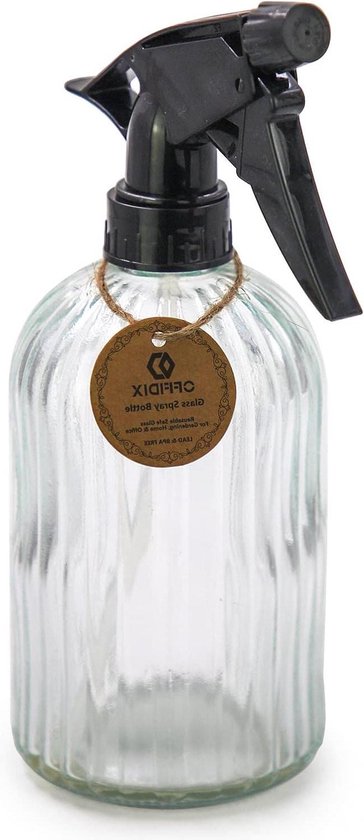 Transparante fijne nevel spuitfles - handdruk planten mister - 0.4L - verstelbaar mondstuk - tuinieren huisreiniging van T