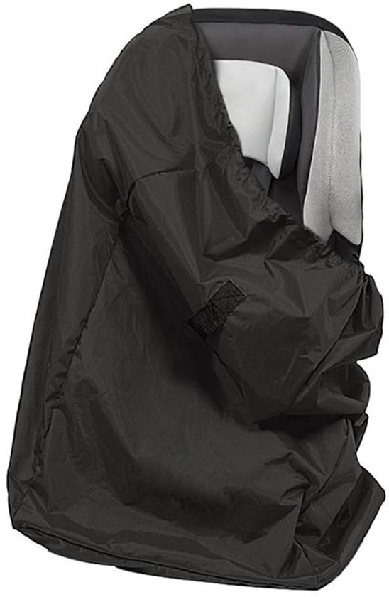 Travel Bag voor Autostoel - Waterdichte Oxford Stoffen Draagtas met Schouderriem - 86 x 43 cm - Zwart