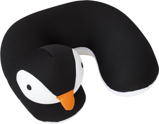 Travelsafe Nekkussen voor kinderen - Pinguin - Zwart - 28 cm van T
