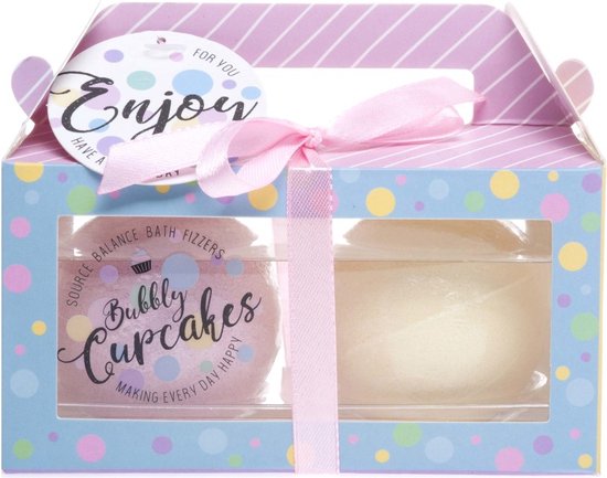 Treffina Badgeschenkset Cake House 2-delig Blauw/roze van T