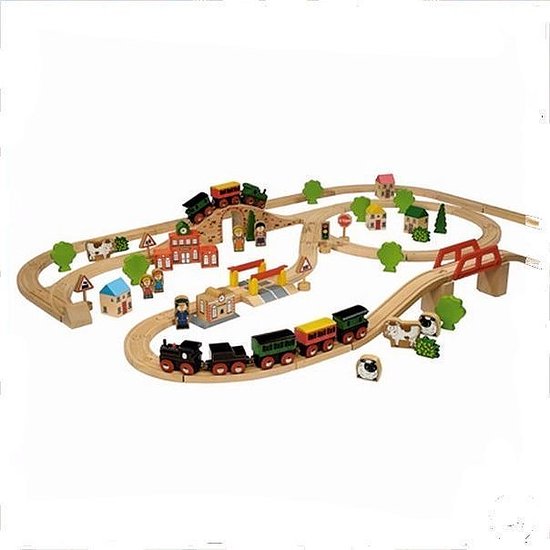 Trein Simply for Kids 100 stuks Houten Treinbaan van T