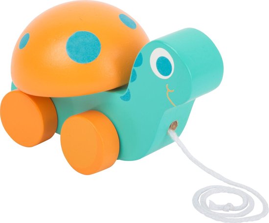 Trekfiguur dieren Schildpad - Houten speelgoed vanaf 1 jaar - sinterklaas cadeautjes - Black friday 2024 van T