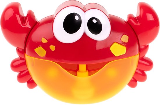Trendmix Bubble Crab Bad Speelgoed – Muzikale Zeepbellen Krab met 12 Liedjes – Baby en Peuter Bad Speeltje met Bubbels – Rood/Geel van Merkloos