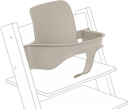 Tripp Trapp Baby Set van Stokke, Cashmere Grey - Maak van de Tripp Trapp-stoel een kinderstoel - Afneembare zitting voor 6-36 maanden - Past bij Tripp Trapp-modellen van na mei 2006