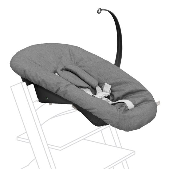 Tripp Trapp Newborn Set, Anthracite - Verander Tripp Trapp stoel in een kinderzitje voor pasgeborenen tot 9 kg - Gezellig, veilig en eenvoudig te gebruiken - Compatibel met Tripp Trapp-modellen na mei 2003 van Stokke
