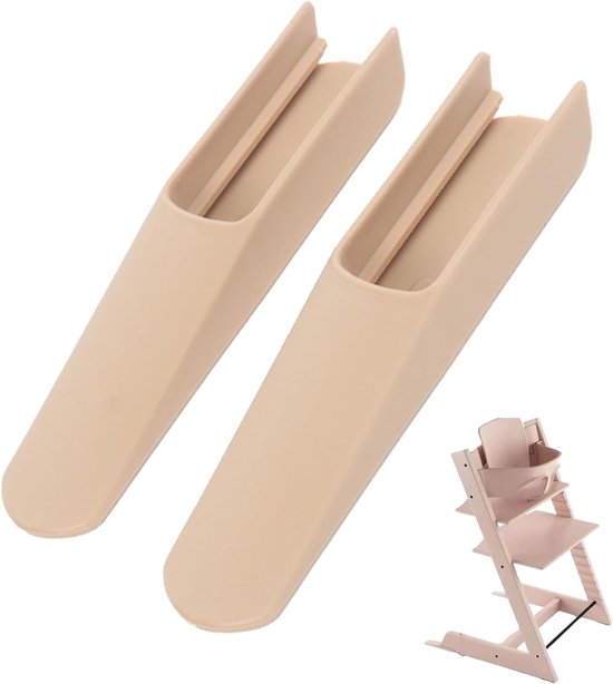 Tripp Trapp tiltbescherming set van 2 - houten kleur - anti-kantelbeveiliging - extra veiligheid tijdens eten - SnelShoppen