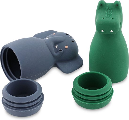 Trixie Badspeelgoed Squeezy Animals | Mrs. Elephant & Mr. Crocodile van Trixie