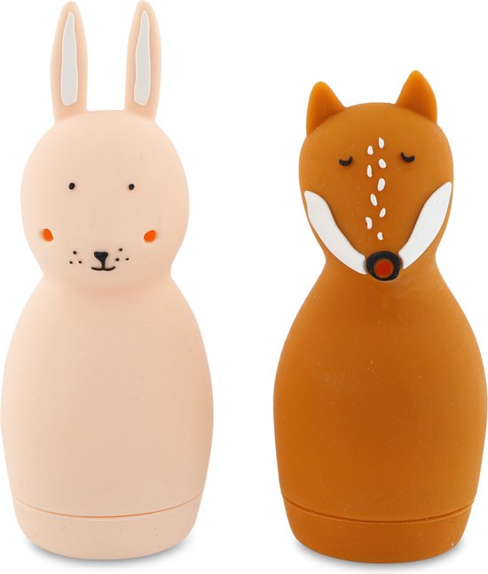 Trixie Badspeelgoed Squeezy Animals | Mrs. Rabbit & Mr. Fox van Trixie