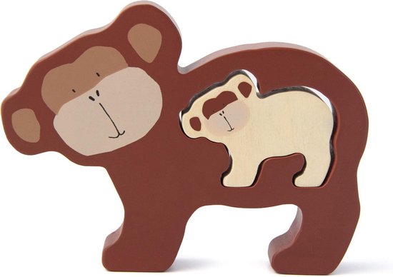 Trixie Houten babypuzzel - Mr. Monkey van Trixie