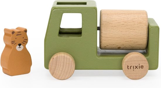 Trixie Houten Bouwvoertuigen Dieren set van Trixie