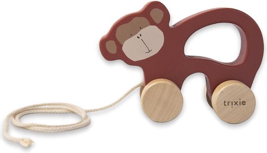 Trixie - Houten trekspeeltje - Houten speelgoed - Mr Monkey van Trixie