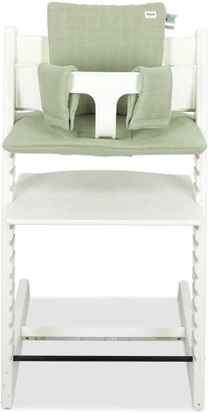Trixie kussen eetstoel TrippTrapp - groen comfort babystoel. van Merkloos