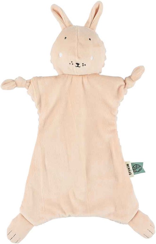 Trixie Mrs. Rabbit Knuffeldoekje – Ribfluweel – Met speenlus - Ideaal als geboortegeschenk van Merkloos