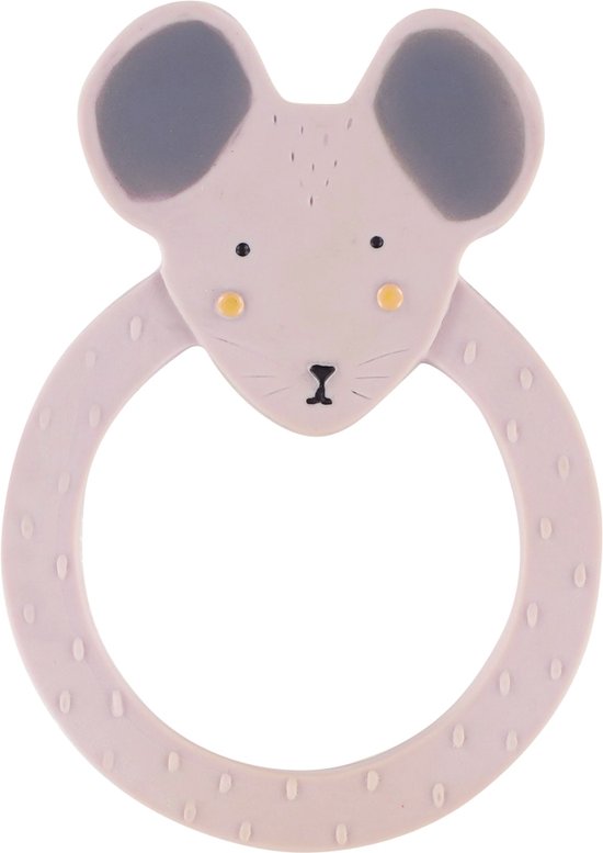 Trixie Natuurlijk rubber ronde bijtring - Mrs. Mouse van Trixie
