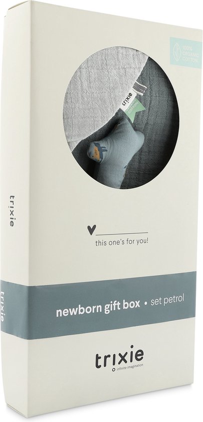 Trixie Newborn geschenkdoos M - Peppy Penguins van Merkloos